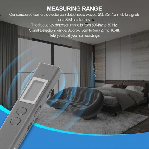 Concealed Devices Detector Multifunctional Handheld Mini RF Signal Scanner GPS Detector for Travel Home 2