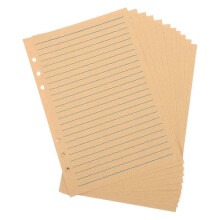 A5 Refillable Notebook Insert Loose Leaf College Ruled Paper for Journaling Students Artists Professionals 80 Sheets
