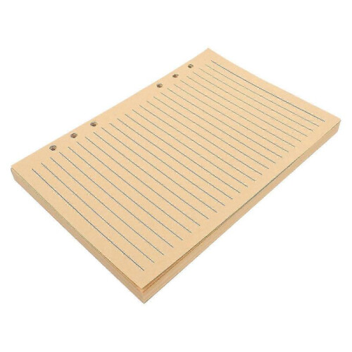 A5 Refillable Notebook Insert Loose Leaf College Ruled Paper for Journaling Students Artists Professionals 80 Sheets 1