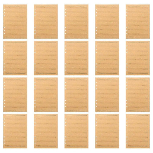 A5 Refillable Notebook Insert Loose Leaf College Ruled Paper for Journaling Students Artists Professionals 80 Sheets 2