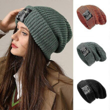 (orange color) Winter Warm Fashion Beanie Ski Skateboard Knitted Cuff Skull Hat Men Women