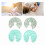Comfortable Green Gel Breast Pads: Reusable Hot/Cold Compress 1 Pair 15