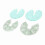 Comfortable Green Gel Breast Pads: Reusable Hot/Cold Compress 1 Pair 3