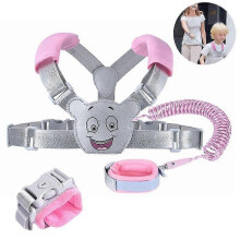 (Taro Pink) Lebanghui Child Safety Leash, 2.5m Kids Leash Wrist, Anti-lost Belt Wrist Link