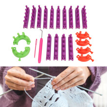 Lightweight Plastic Knitting Looms Set for Homemade Blankets and Scarves