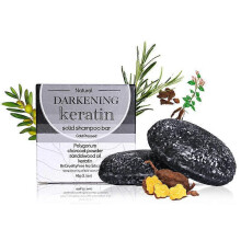 (3Pcs) Bamboo Charcoal Shampoo Bar, Anti Grey Bar, Hair Darkening Shampoo Against Grey Hair, Natural Hair Soap for Men and Women