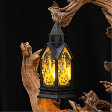 (pumpkin) Halloween Decoration Indoor Haunted House Candle Lantern with LED Light, Hanging Spooky Halloween Lantern for Outdoor Home Room Door Party