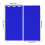 37.5x21CM Beeswax Foundation Molds 5.4mm Thick Silicone 2PCS Dark Blue 5