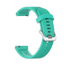 (Lake Blue) For Garmin forerunner 245 645 Music Silicone Replacement Watch Wrist Strap Band