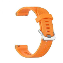 (orange) For Garmin forerunner 245 645 Music Silicone Replacement Watch Wrist Strap Band