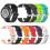 (black) For Garmin forerunner 245 645 Music Silicone Replacement Watch Wrist Strap Band 3