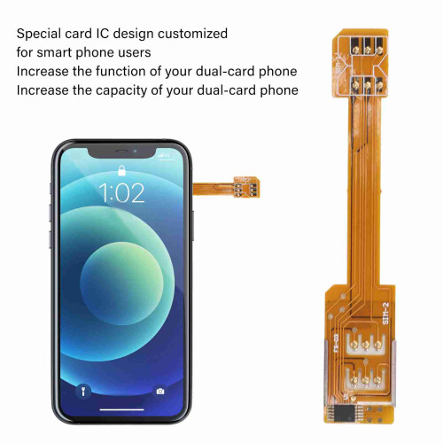 Dual SIM Extension Adapter with Soft 8.4cm Flat FPC Cable for Smartphones 2