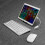 (silver) Lebanghui Mini Wireless Keyboard And Mouse Set Mute Key Caps Multimedia Keyboard For Pc Lapto 3