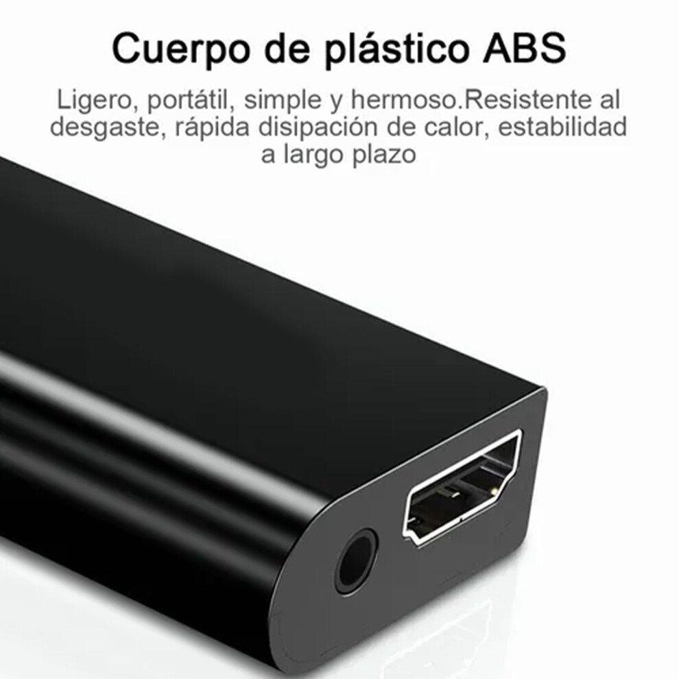Ps2 To Hd Multimedia Converter Adapter Av Plug & Play, Abs Material 3191339311176