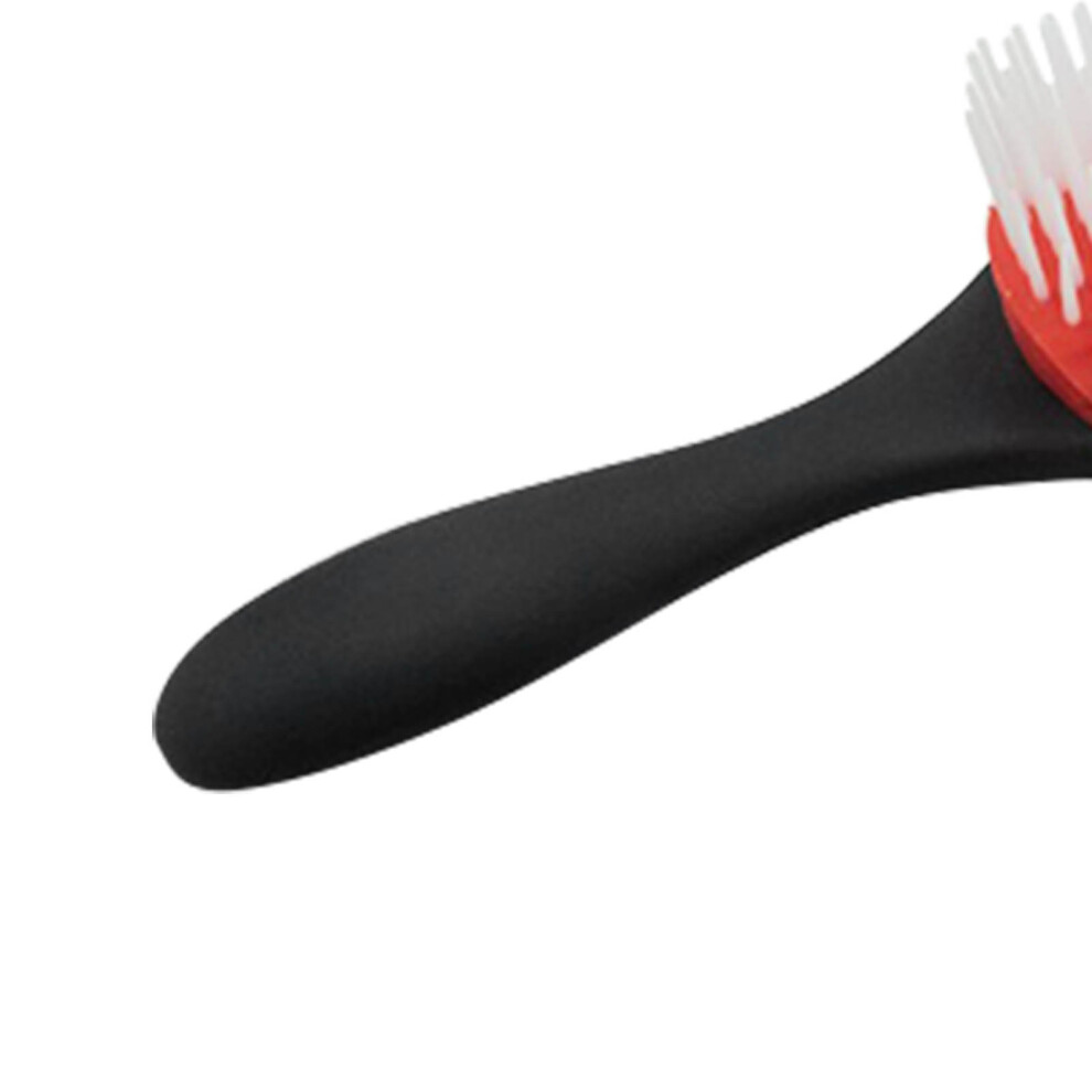 9-Row Static-Free ABS Frosted Hair Brush for Curly & Style, 20cm