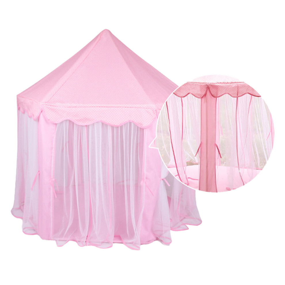 Kids Play Tent Toy, Portable Foldable Pink Indoor Large Space-image-OPC-PJJ56QD-NEW