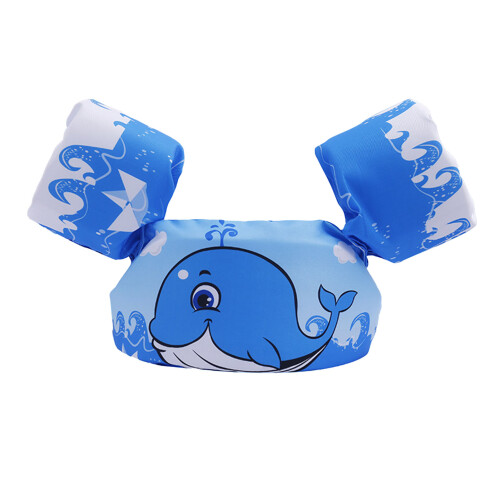 Kids Inflatable Cartoon Swim Vest, Foldable EPE Buoyancy Jacket 1