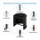 Mic-Popfilter 3-Schicht U-Form Windschutz, 8 x 8 cm, Metall & Kunststoff 12