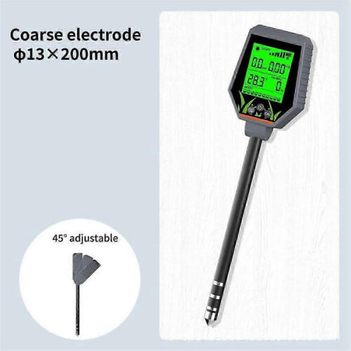 6-In-1 Soil Tester PH Meter/EC/Light Intensity/Fertility Temperature and Humidity Soil Orchard Comp 2