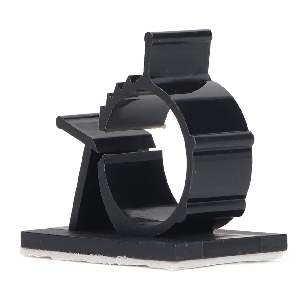 100 Pcs Black Adjustable Self Adhesive Nylon Cable Clips 8X10mm 3161339317317