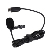 Wired Lavalier Microphone for Insta360 ONE R, Type C, 1.5m