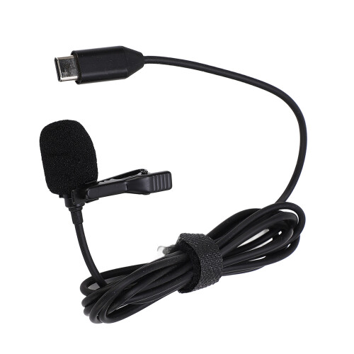 Wired Lavalier Microphone for Insta360 ONE R, Type C, 1.5m
