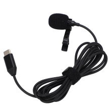 Lavalier Microphone for Action Camera, Type C, MC490, 1.5m Line