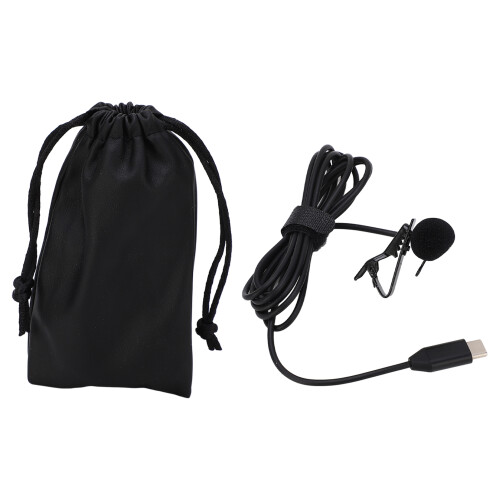 Omnidirectional Clip-On Lavalier Mic for Insta360 X2 X3, 1.5m, Type C 1