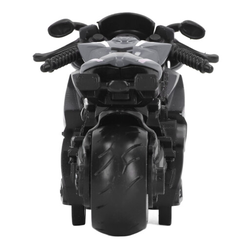 Pull Back Alloy Motorcycle Toy for Kids, 9cm Grey Collectible Model 2