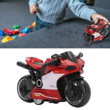 Pull Back Alloy Motorcycle Toy - Red, 9cm Kids Gift Collection