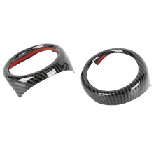2PCS Carbon Grain Air Vent Cover for R55 R56 R60 2006-2016