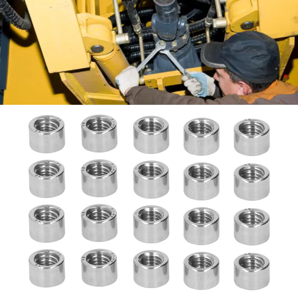 20Pcs M8 Female Thread Stainless Steel Round Coupling Nuts for Machinery-image-OPC-PJJ5CKQ-NEW