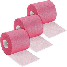(pink) Lebanghui 3pcs Athletic Pre Wrap Tape For Sports Pre-wrap Athletic Tape 2.75 Inch By 30 Yards