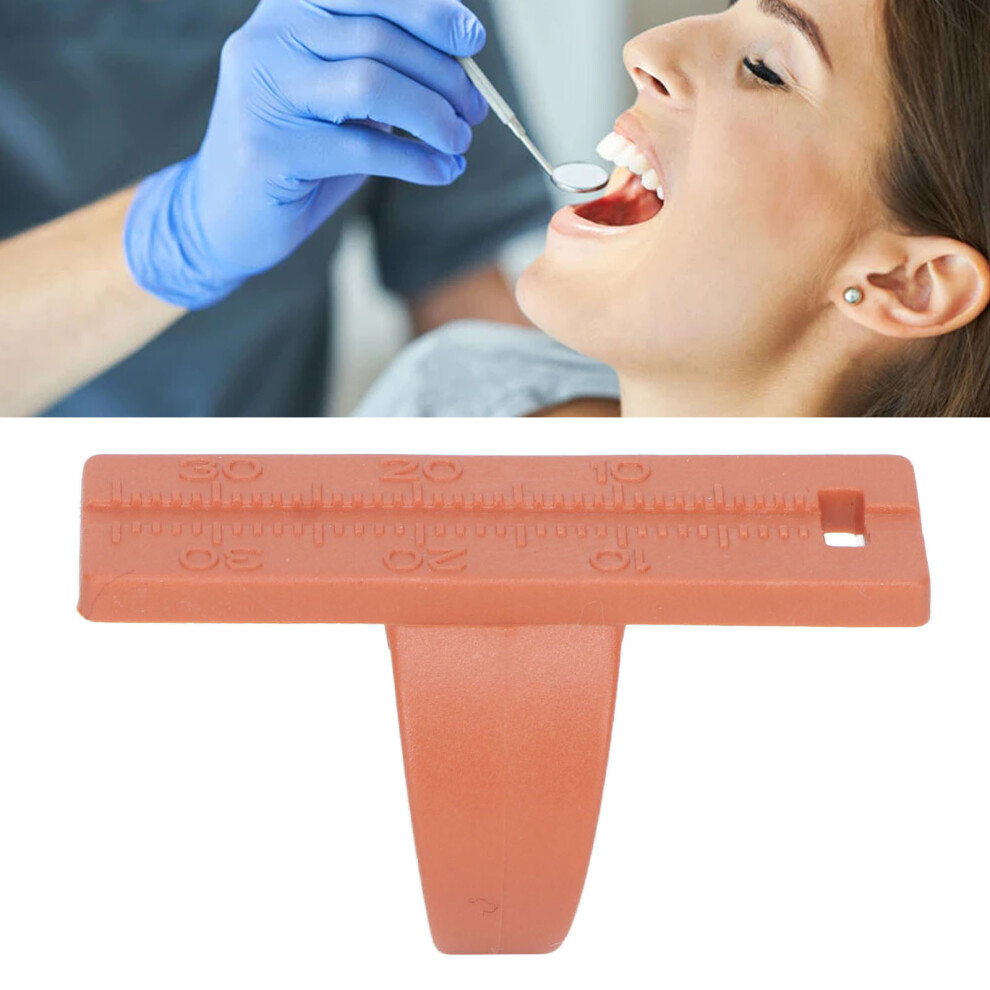 Plastic Dental Finger Ruler Ring, Accurate Scale, Brown 9311339331828