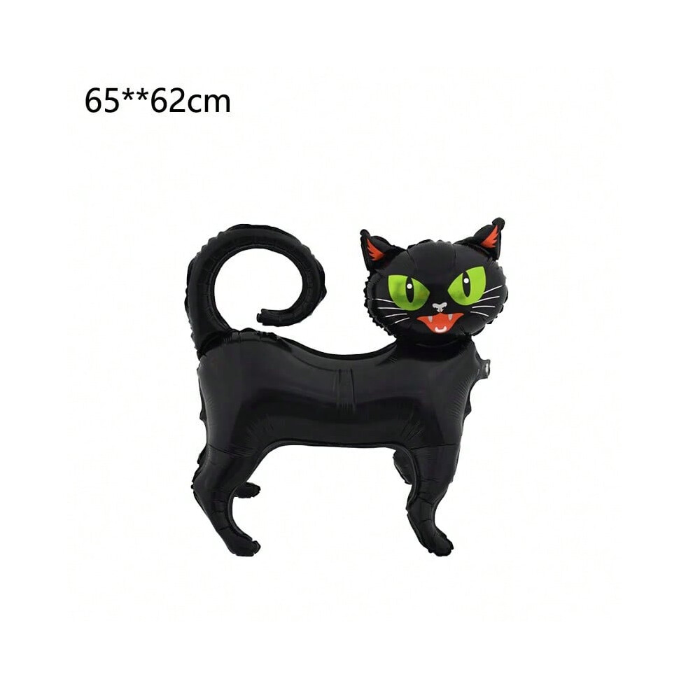 (ROSE RED, as picture) 1pc Large Halloween Standing Balloon for Happy Halloween Party Decoration 120cm Pumkin Witch Black Foil Balloon Kids Party Gift-image-OPC-PJJ5D5Z-NEW