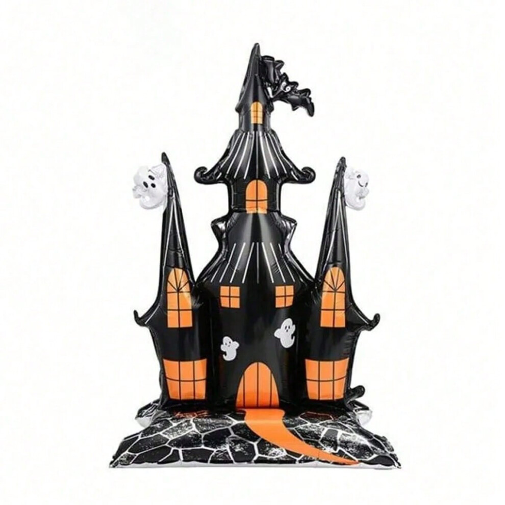 (D, 1PC) Jumbo Scary Pumpkin Ghost Foil Balloons Halloween Spooky Pumpkin Man Balloons for Halloween Party Decorations-image-OPC-PJJ5DPB-NEW