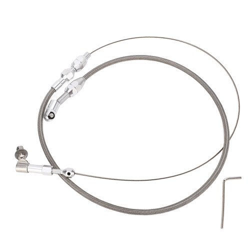 24in Stainless Steel Throttle Cable for Car Modification, Universal 1