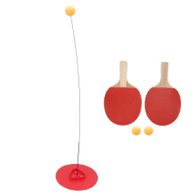 Portable Table Tennis Trainer Set with Soft Shaft for Kids & Adults