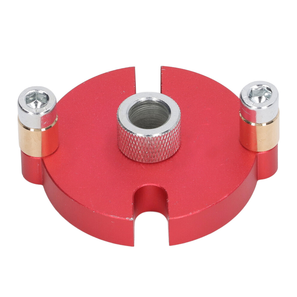 Aluminum Self Center Dowel Jig With 8 Drill Bushings For Woodworking In Red 9361339341051