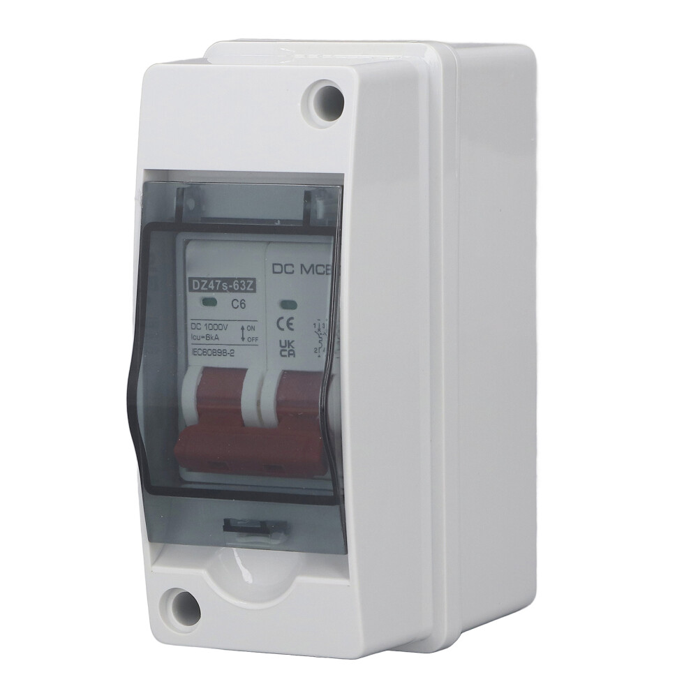 Dz47s-63Z 2P 1000V Dc 6A Ip65 Waterproof Solar Circuit Breaker 3381339341307