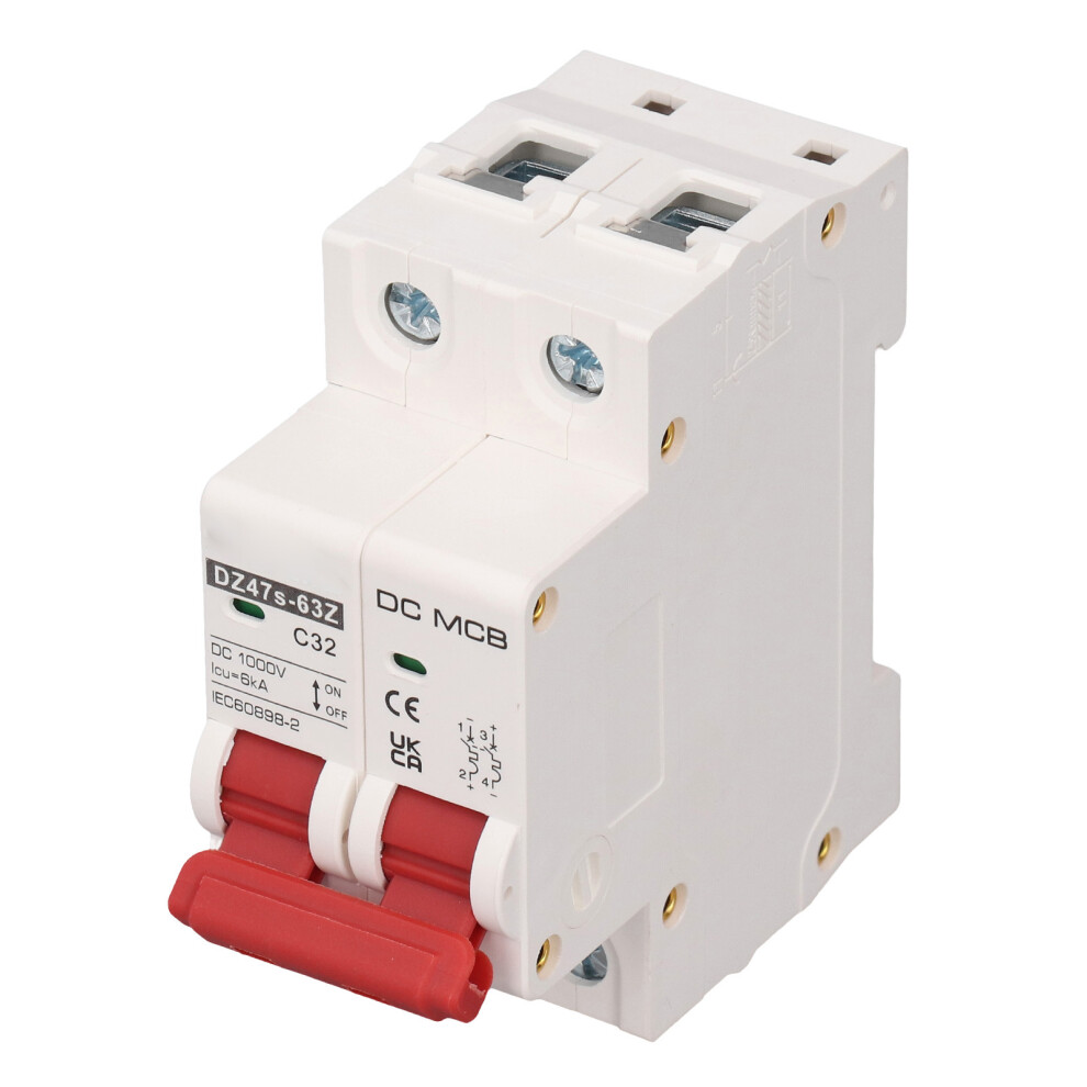 Solar Power Dc Circuit Breaker 2P 32A 1000V Voltage 6000A Breaking Capacity 9401339341344