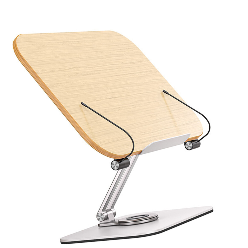 360 Rotating Aluminum & Wood Reading Rack With Strong Bearing Capacity 8741339342332
