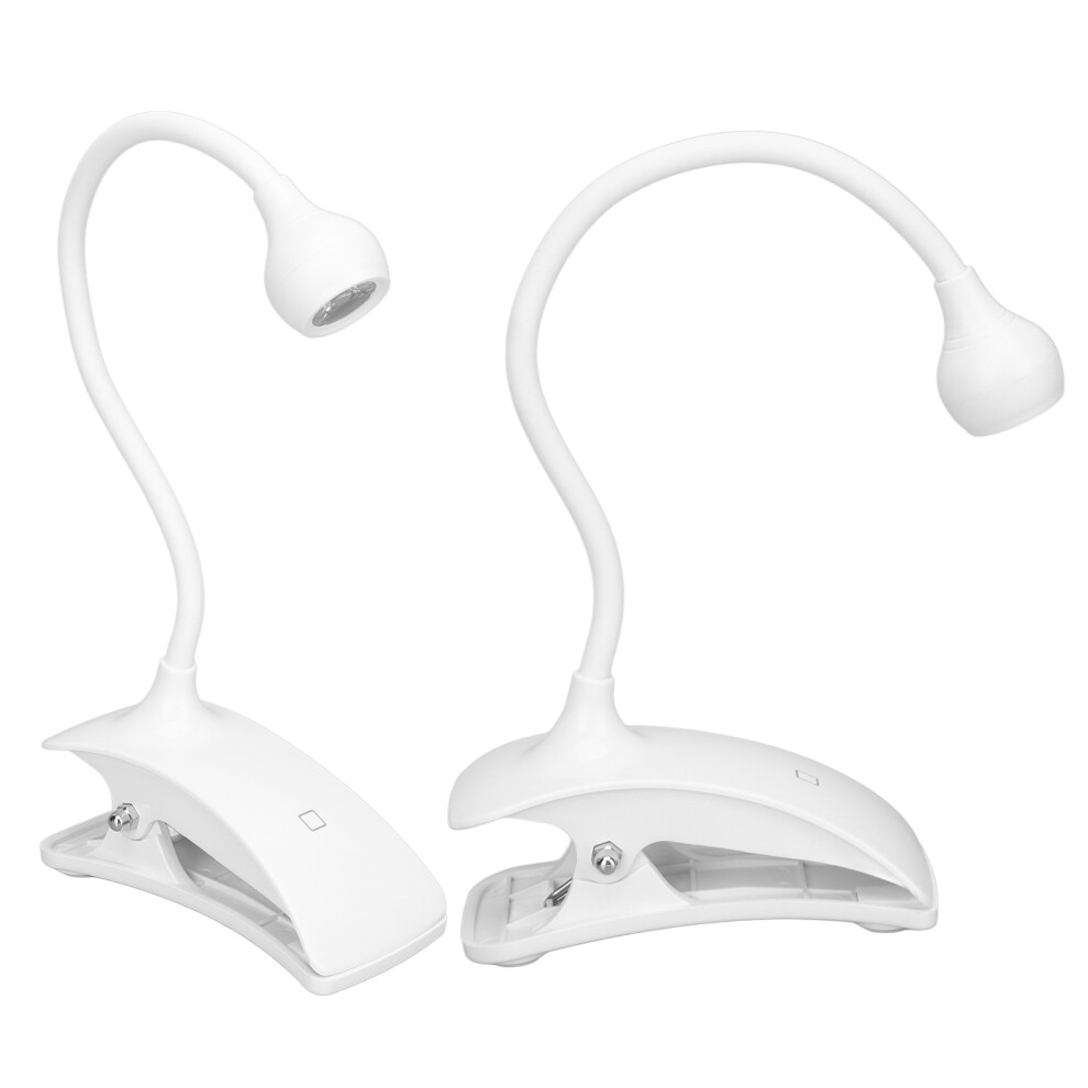 White Rechargeable Led Uv Nail Lamp Clip - 400Mah Li-Ion