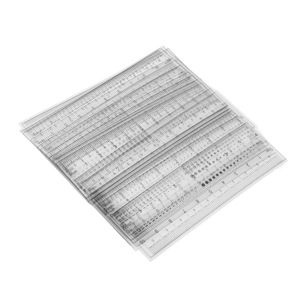 20pcs Foldable Eyebrow Ruler Template Microblading Eyebrow Shaping Tool