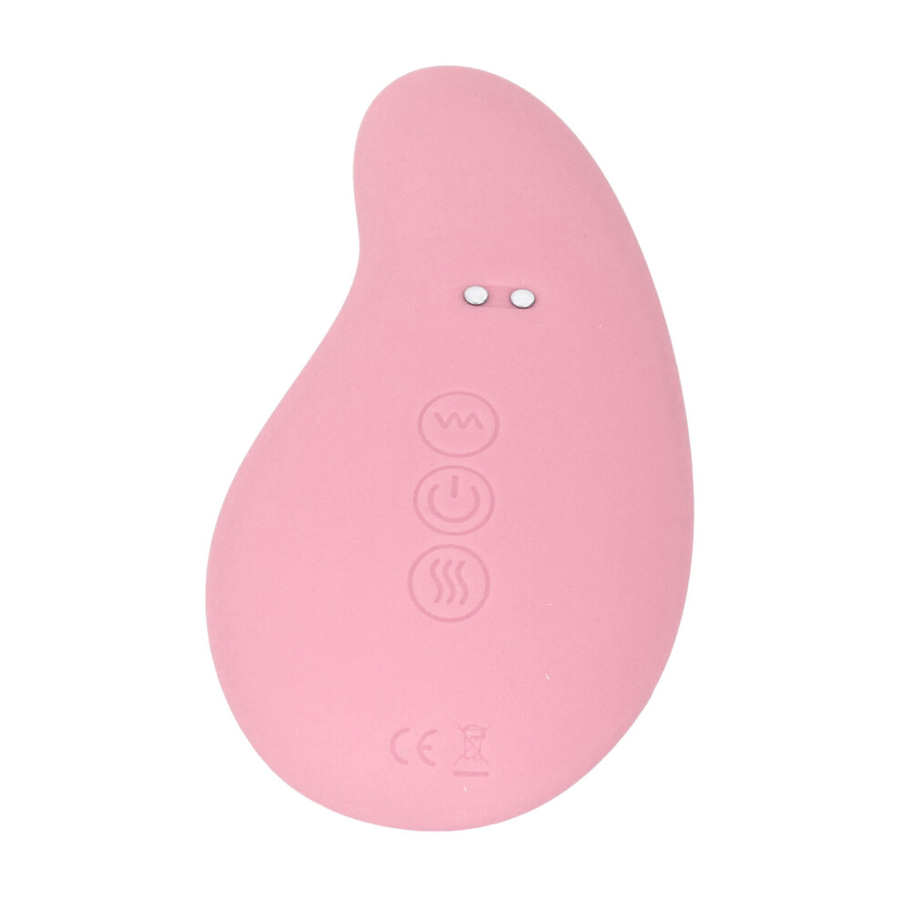 2-in-1 Pink Lactation Massager, 10 Vibration Modes, Waterproof, Rechargeable