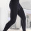 Men's Compression Pants Workout Leggings Grey Line L Fast Drying Athletic Tights 9