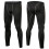 Men's Compression Pants Workout Leggings Grey Line L Fast Drying Athletic Tights 2