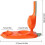 (yellow) Dumpling Maker Hand-made Small Skin Press Mould Kitchen Gadget Manual Dumpling Making Tool With Spoon 2