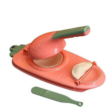 (pink) Dumpling Maker Hand-made Small Skin Press Mould Kitchen Gadget Manual Dumpling Making Tool With Spoon