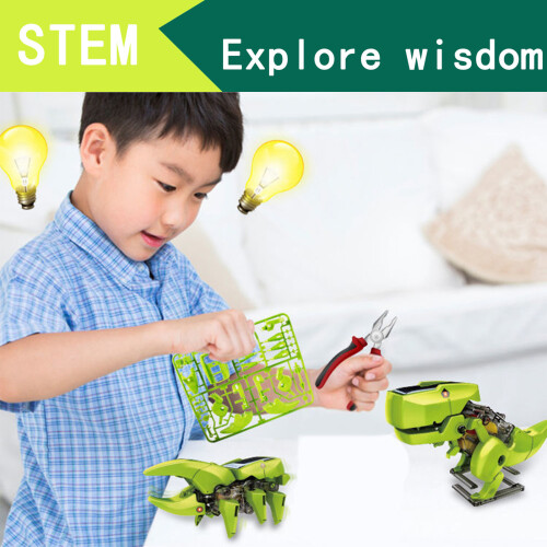 Solar Powered DIY Dinosaur Toy, Interactive Educational Build Kit 2